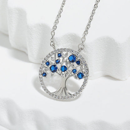 Tree of Life Sapphire Necklace - Rose & Oliver