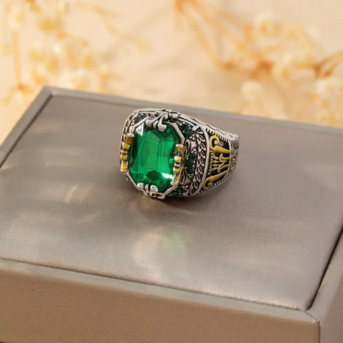 Klara Emerin Ring (Mixed Gold) - Rose & Oliver
