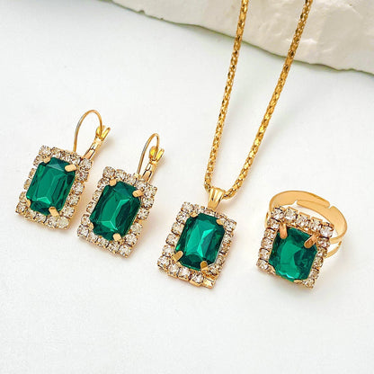 Sylvara Greenveil Jewelry Set - Rose & Oliver