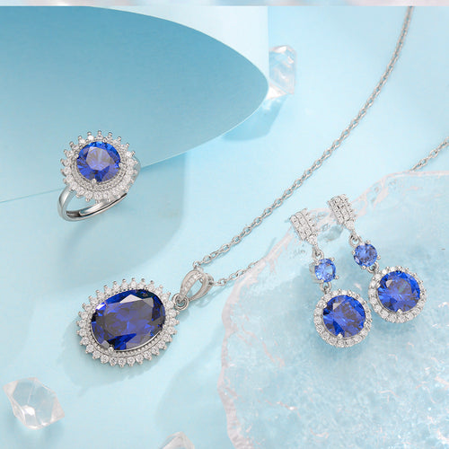 Aurielle Solwyn Blue Jewelry Set - Rose & Oliver