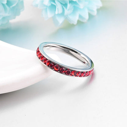 Ruby Eternity Band Ring - Rose & Oliver