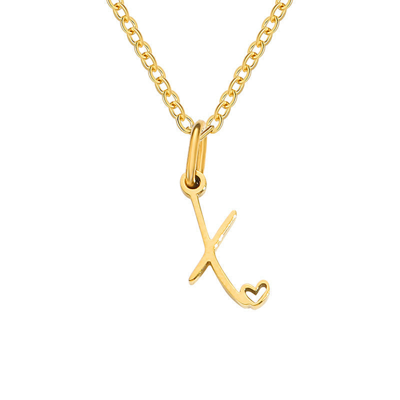 Initial Heart Necklace - Rose & Oliver
