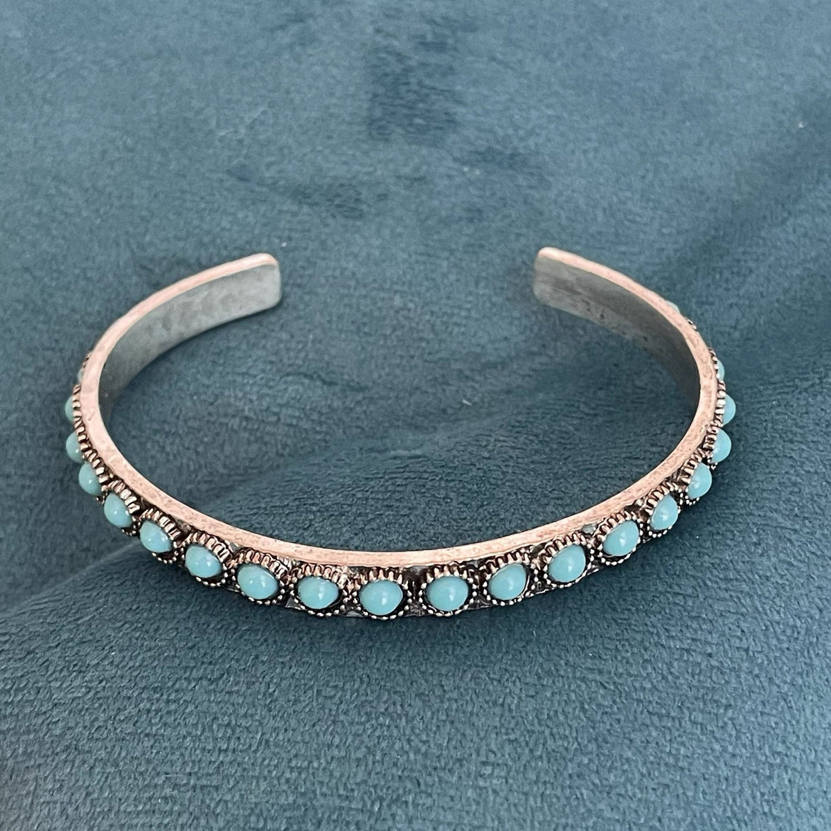 Talisse Turquoise Open Bracelet - Rose & Oliver