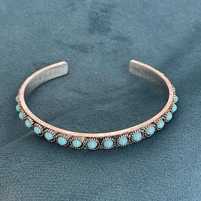 Talisse Turquoise Open Bracelet - Rose & Oliver