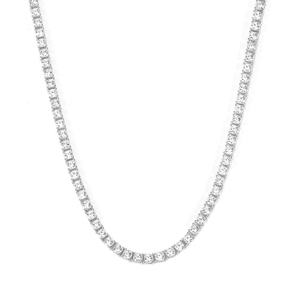 Tennis Necklace (White Gold) - Rose & Oliver