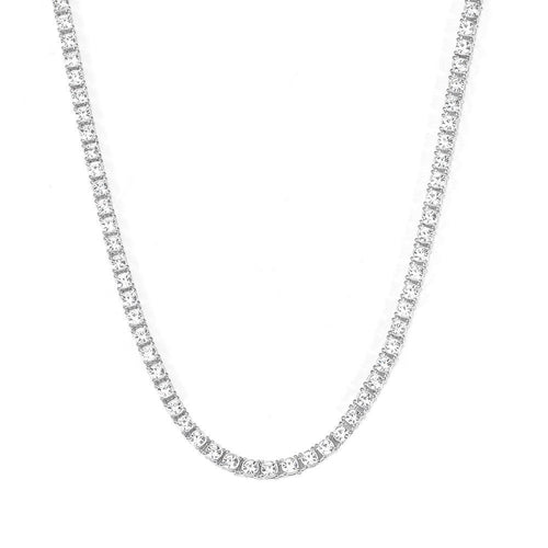 Tennis Necklace (White Gold) - Rose & Oliver