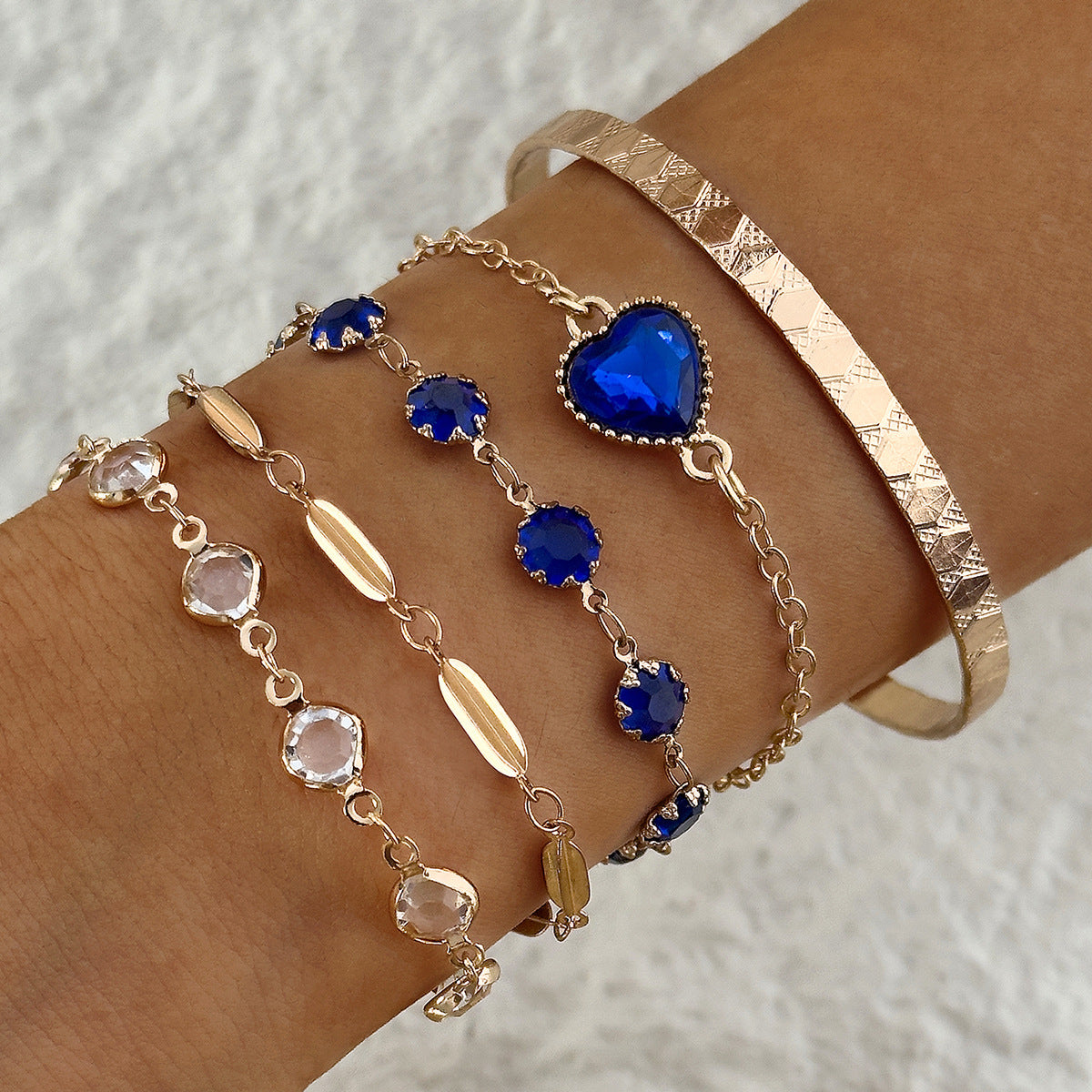 Aveline Northblue Bracelet Set - Rose & Oliver