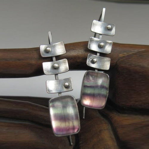 Vintage Faded Silver Earrings