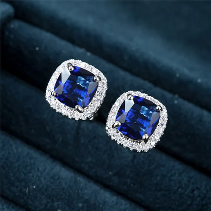 Saphir Square Stud Earrings - Rose & Oliver
