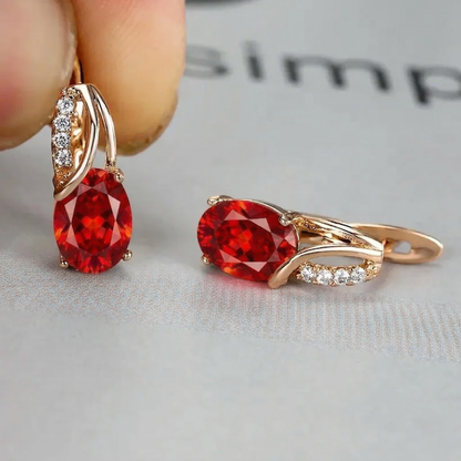 Veressa Ruberine Earrings - Rose & Oliver