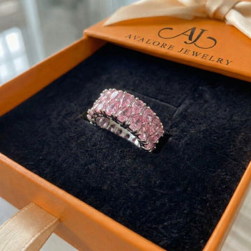 Blush Cascade Eternity Ring