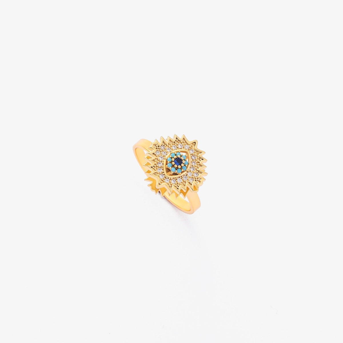 Sapphire Sunburst Spinning Ring - Rose & Oliver