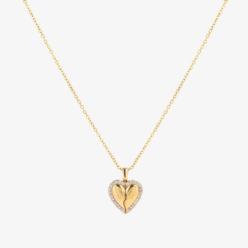 Butterfly Heart Necklace - Rose & Oliver
