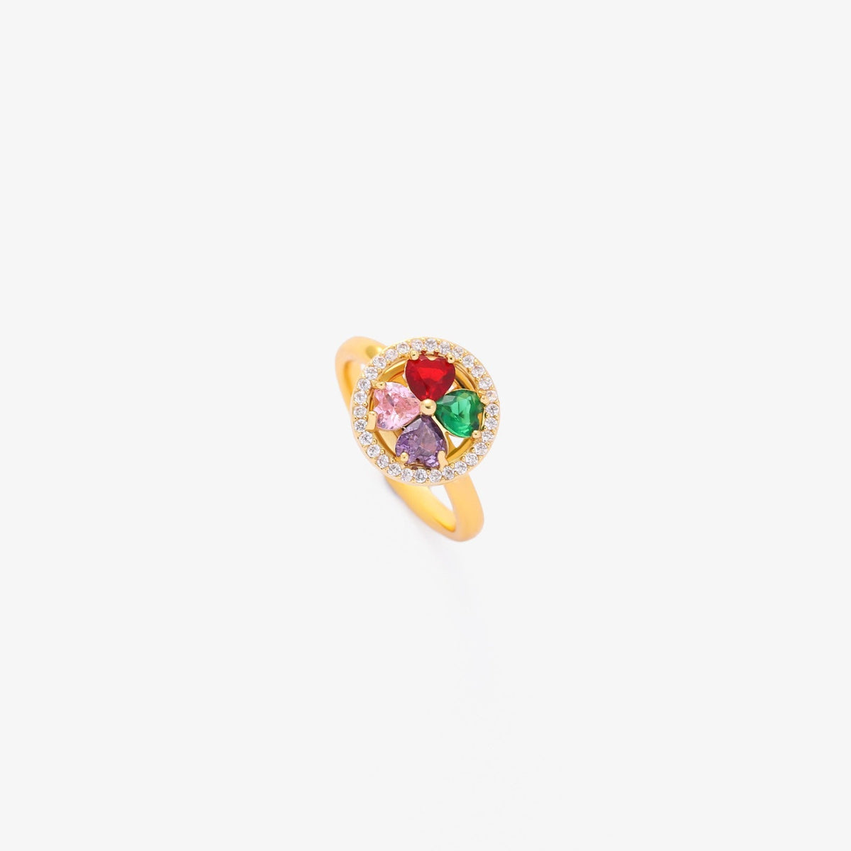 Colorwave Hearts Spinning Ring - Rose & Oliver