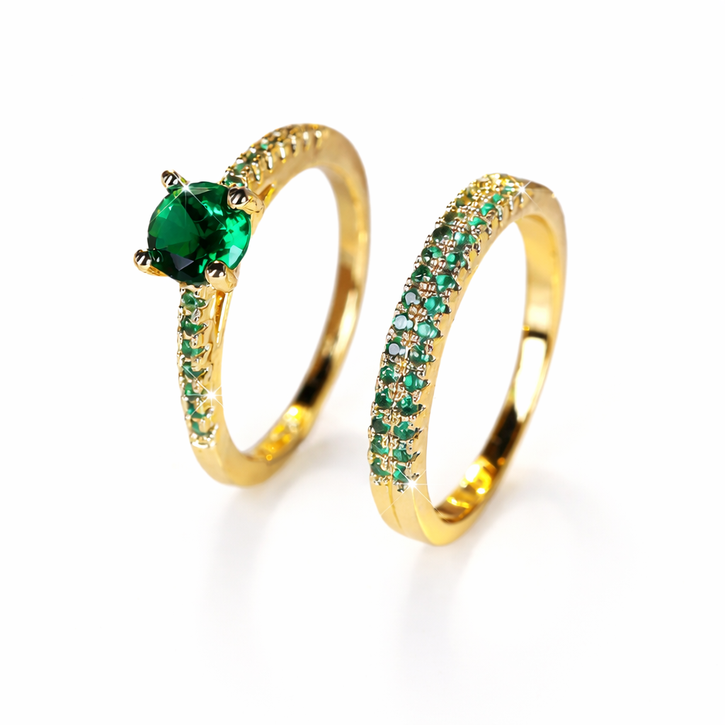 Victoria Emerald Cuff Bracelets - Rose & Oliver