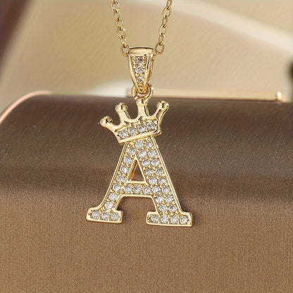 Initial Crown Necklace - Rose & Oliver
