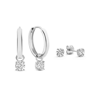 Moon Tear Stone Earrings Set - Rose & Oliver