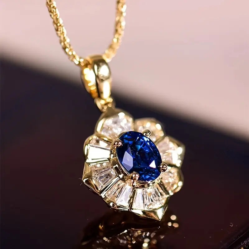 Kavella Noctazure Necklace - Rose & Oliver