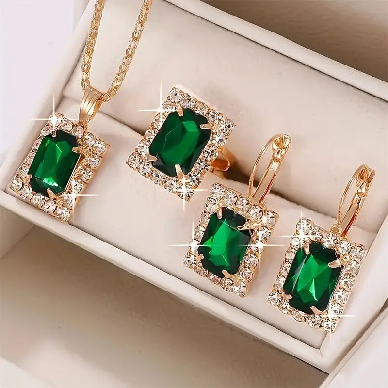 Sylvara Greenveil Jewelry Set - Rose & Oliver