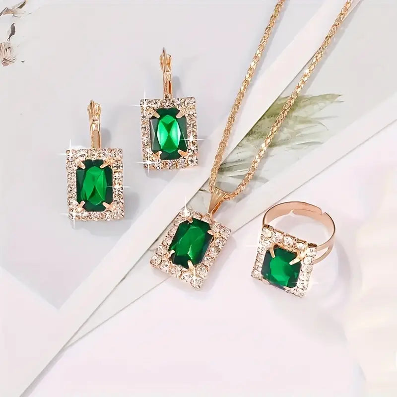 Sylvara Greenveil Jewelry Set - Rose & Oliver