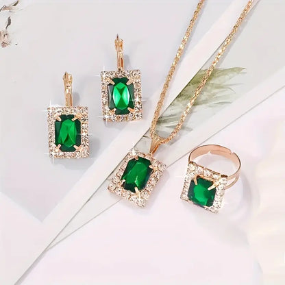 Sylvara Greenveil Jewelry Set - Rose & Oliver