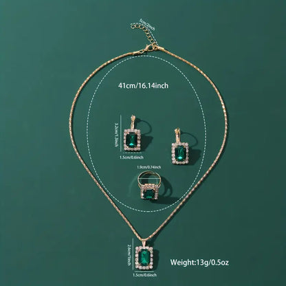 Sylvara Greenveil Jewelry Set - Rose & Oliver