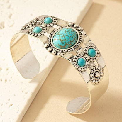 Seren Turquoise Cuff Bracelet - Rose & Oliver