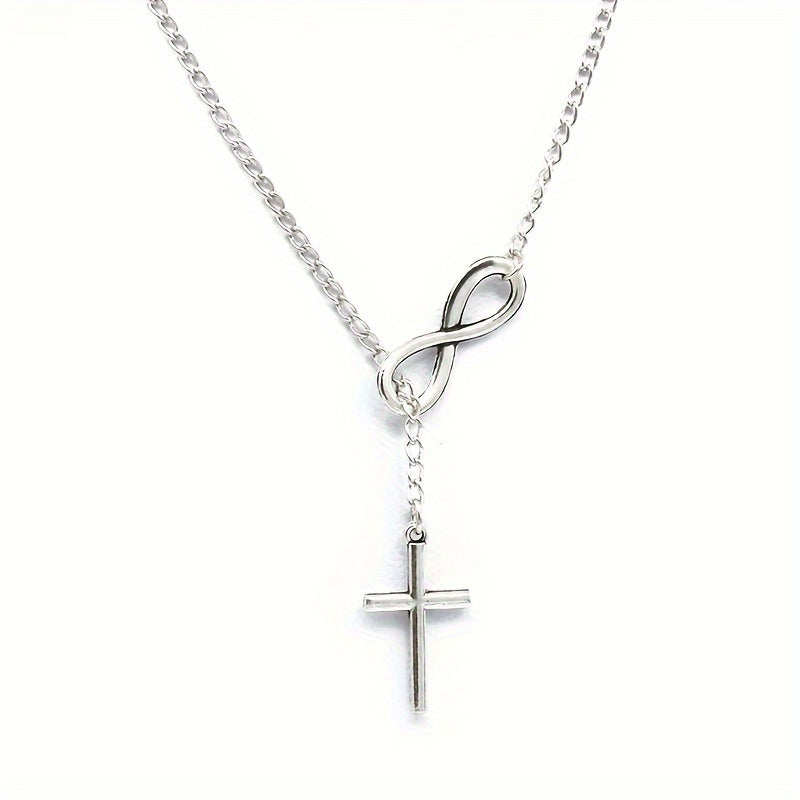 Eternal Cross Pendant Necklace (Gold) - Rose & Oliver