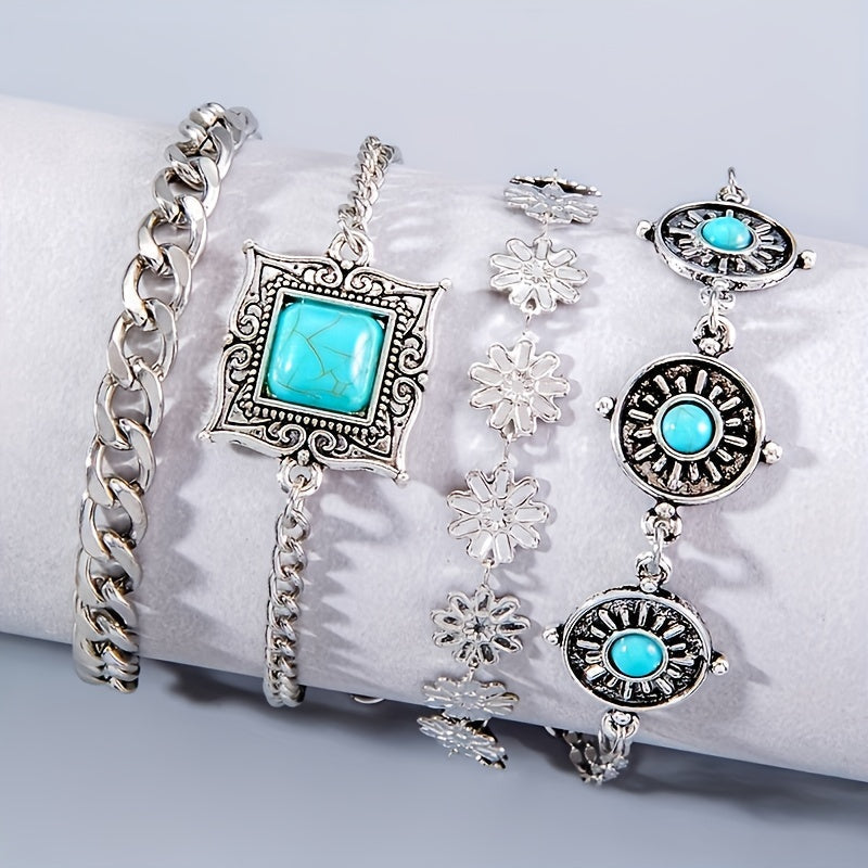 Sky Stone Layered Bracelet Set - Rose & Oliver