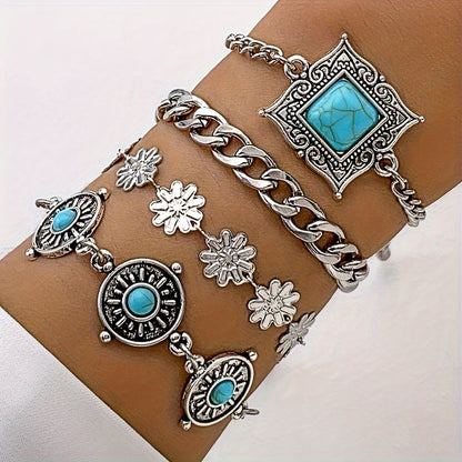 Sky Stone Layered Bracelet Set - Rose & Oliver