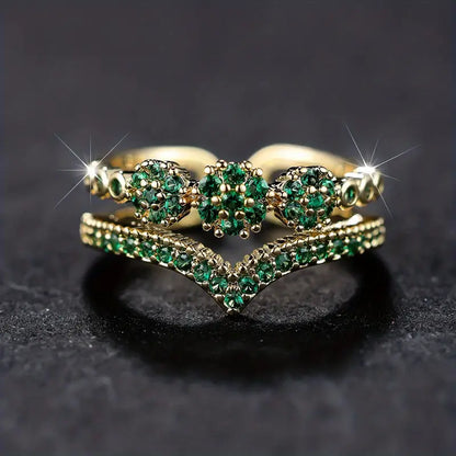 Marisa Sparkling Emerald Ring - Rose & Oliver