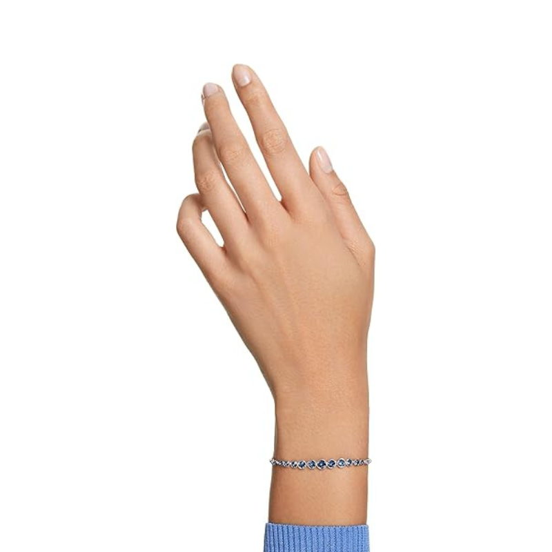 Round Cut Sapphire Tennis Bracelet - Rose & Oliver
