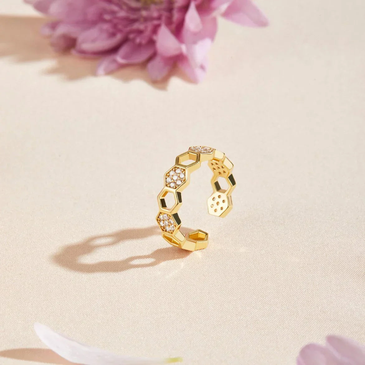 Crystal Honeycomb Ring - Rose & Oliver