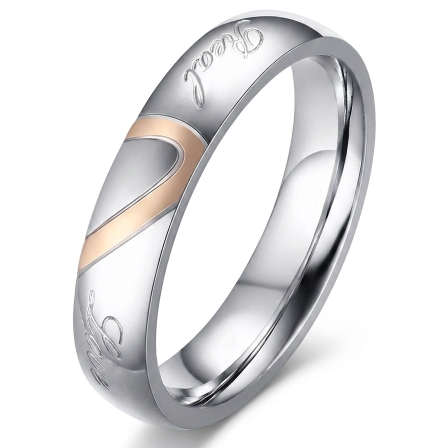 Eternal Couple Ring (White Gold) - Rose & Oliver