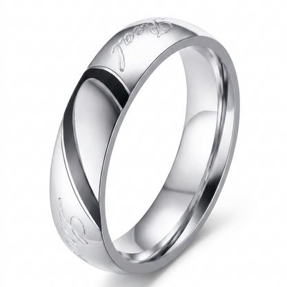 Eternal Couple Ring (White Gold) - Rose & Oliver