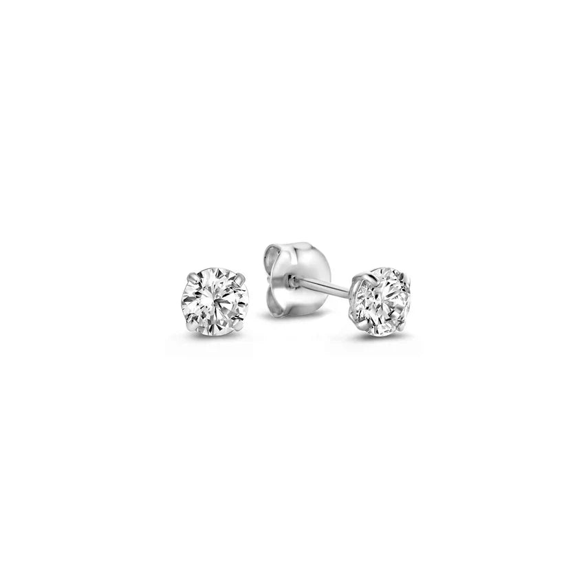Moon Tear Stone Stud Earrings - Rose & Oliver