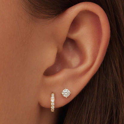 Dara Brilliant Stone Earrings Set - Rose & Oliver