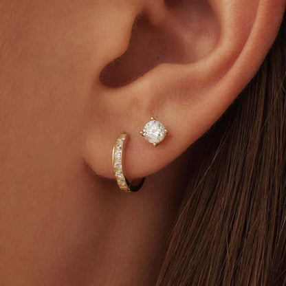 Dara Brilliant Stone Earrings Set - Rose & Oliver