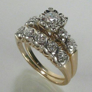 Vintage Sparkling Gold Ring by Rose & Oliver - product image 1