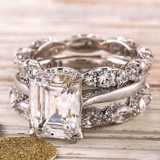 Vintage Silver Bright Layer Ring by Rose & Oliver - product image 1