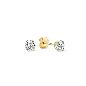 Larmes™ | Gold Stone Stud Earrings by Rose & Oliver - product image 1