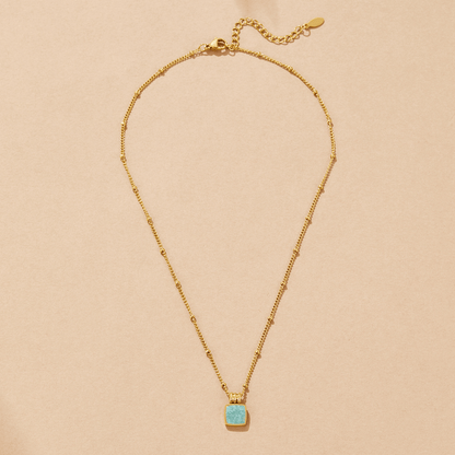 Astoria Green Stone Pendant Necklace - Rose & Oliver