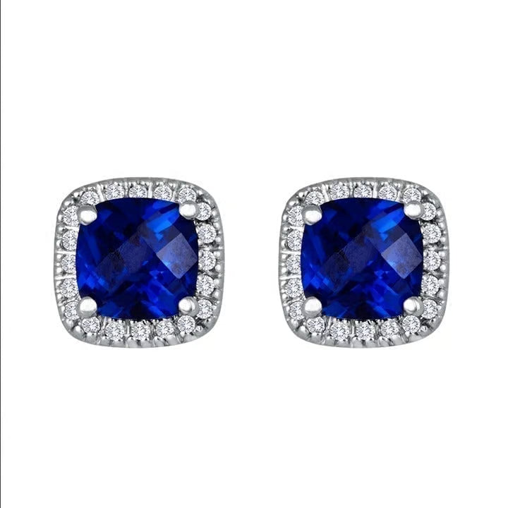 Saphir Square Stud Earrings - Rose & Oliver