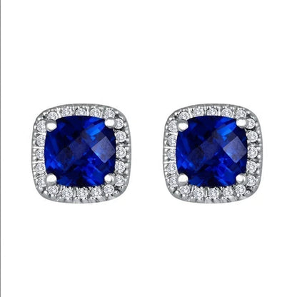 Saphir Square Stud Earrings - Rose & Oliver