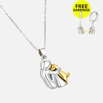 Wynter™ - Hug Pendant with Matching Earrings by Rose & Oliver - product image 1