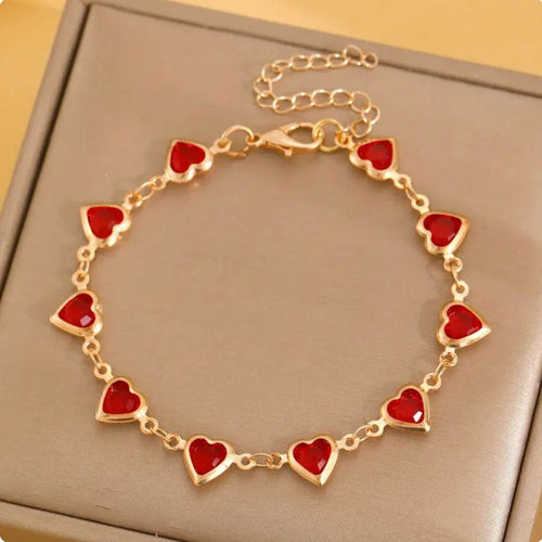 Ophelyra Garnetelle Bracelet Gold by Rose & Oliver - product image 1
