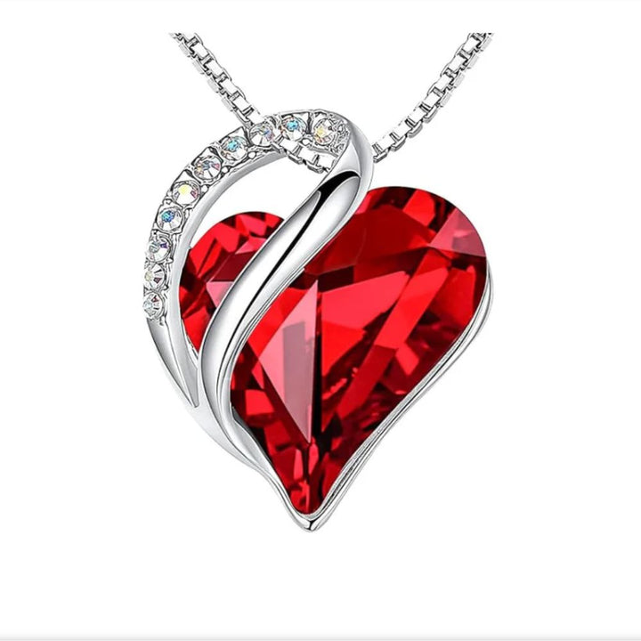 Infinity Heart Ruby Necklace by Rose & Oliver - product image 1