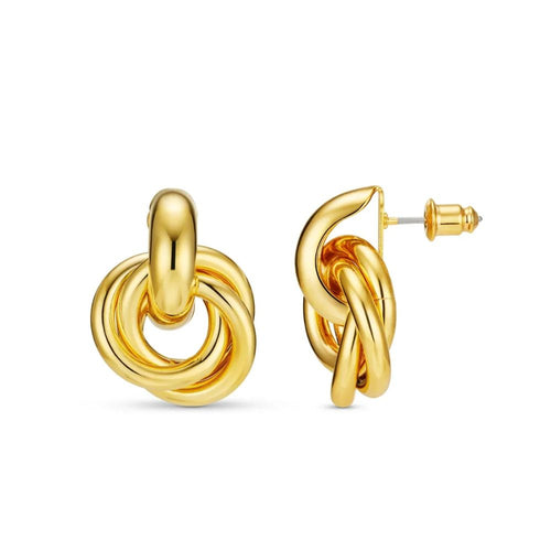 Interlocking Gold Earrings