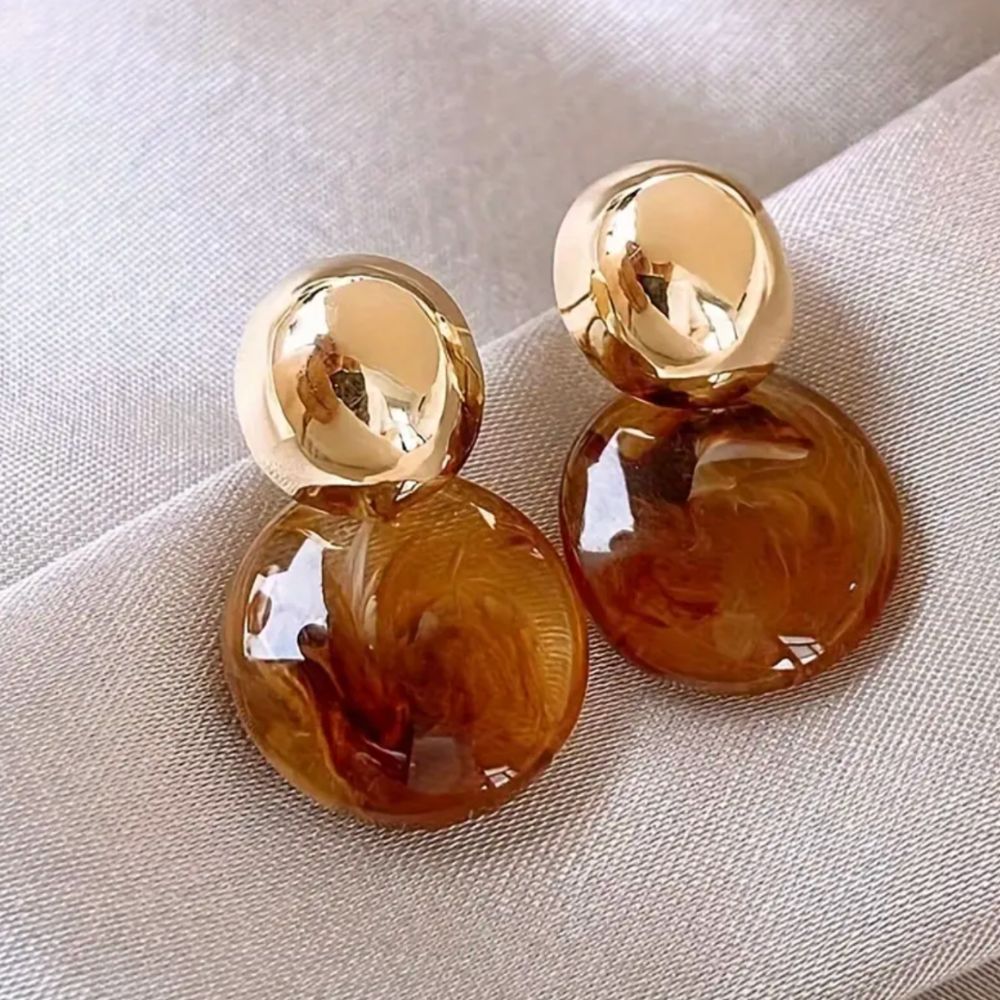 Amber Drop Earrings