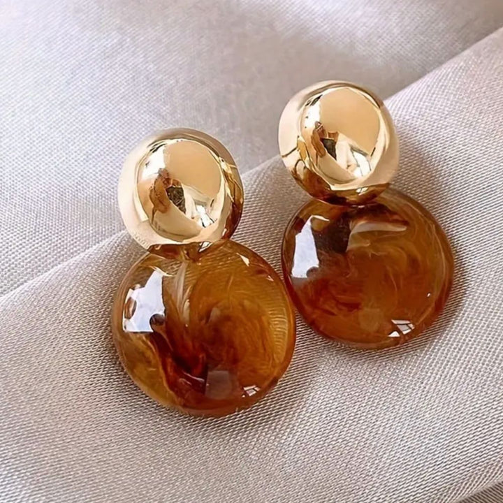 Amber Drop Earrings